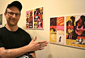 Tyler Landry was among those comics and creators who had work displayed at the newest Eptek Art and Culture Centre exhibit.