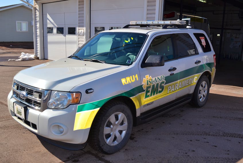 A Rapid Response Unit parked at the Island EMS Alberton Depot.