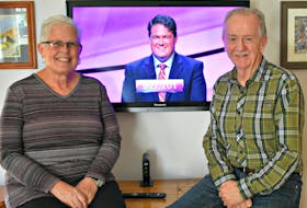Elizabeth and Gerard Greenan watch their son, a Summerside native, Jonathan appear on a television game-show.
