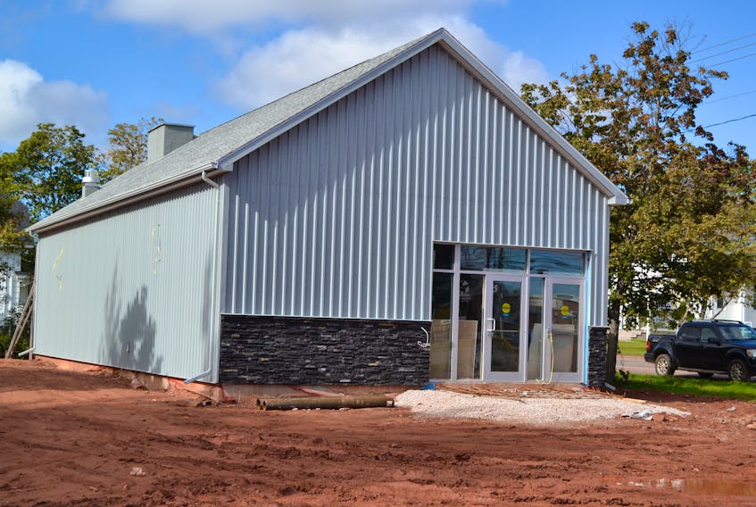 While the exterior of the building is nearing completion, significant interior work, as well as the parking area, need to be completed before O’Leary’s new cannabis store opens for business. Provincial and town officials confirm the building will not be ready to serve customers on October 17, the date when cannabis use becomes legal in Canada.