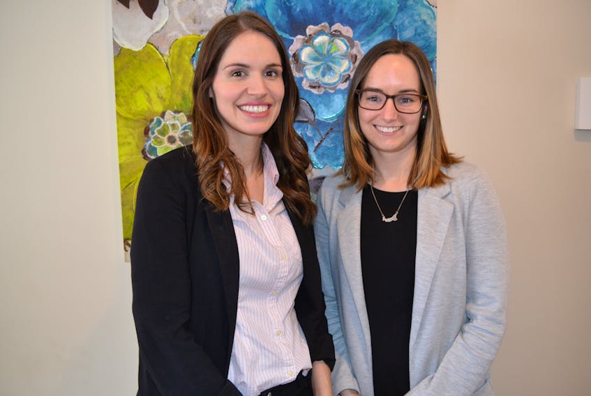 Physiotherapists from You Move Physio in Alberton, Amy Irving, left, and Kathleen O'Meara, are providing services, under contract with the provincial government, at Western and Community hospitals for one year.
