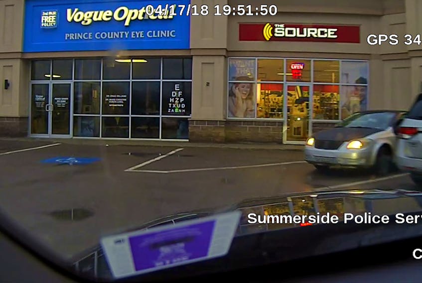 Summerside Police are looking to identify the owner or driver of the vehicle, or any of its occupants of a believed to be a Pontiac, possibly G5 with silver or gray fenders with a black hood, trunk and doors. In the featured photo, the vehicle with headlights on is the suspect vehicle.