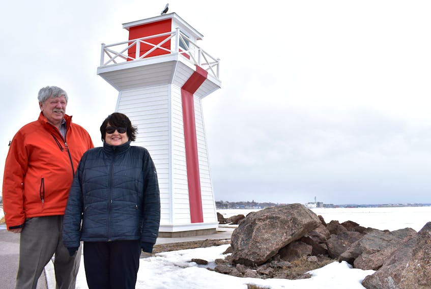 George Dalton, left, and Andy Lou Sommers hope to kick start again a free greeting service that will embrace new faces in the neighbourhood, while shining the light on Summerside's community spirit.