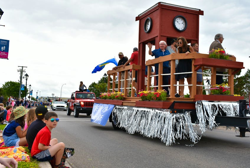 Summerside City Councillors and Mayor wave to crowds of people during the 2019 Summerside Lobster Carnival parade. The 2020 event has been cancelled due to coronavirus concerns.