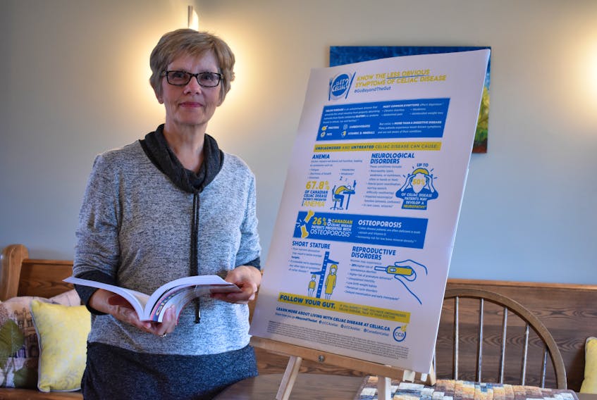 Jo Ann Doughart, president of the P.E.I. Chapter of the Canadian Celiac Association, encourages people to “Go beyond the gut” this May when assessing symptoms of celiac disease.