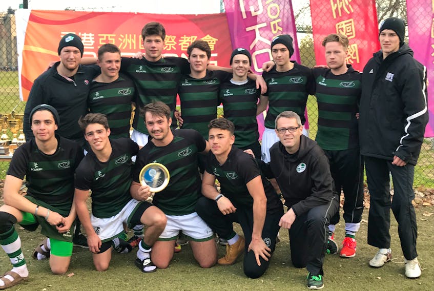 The P.E.I. under-18 boys’ rugby team won the Plate championship at the New York 7s tournament recently.