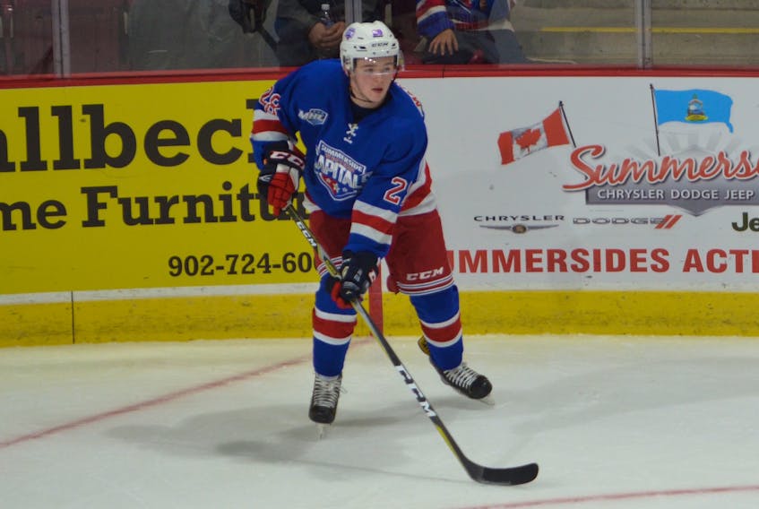 Summerside Western Capitals forward Josh MacDonald was named the first star of Monday afternoon’s MHL (Maritime Junior Hockey League) game against the South Shore Lumberjacks in New Glasgow, N.S. MacDonald had a goal and an assist in the Caps’ 4-1 victory.