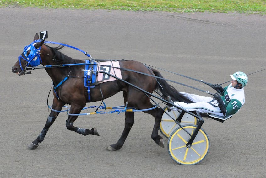 Marc Campbell drove Y S Lotus to the current track pacing record of 1:51.4 at Red Shores at Summerside Raceway in the 2016 Governor’s Plate.