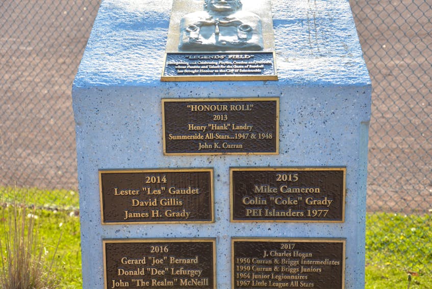 The Legends Field Honour Roll plaque is located near first base on Legends Field at Queen Elizabeth Park. The Class of 2019 will be inducted on July 13 at 1 p.m.