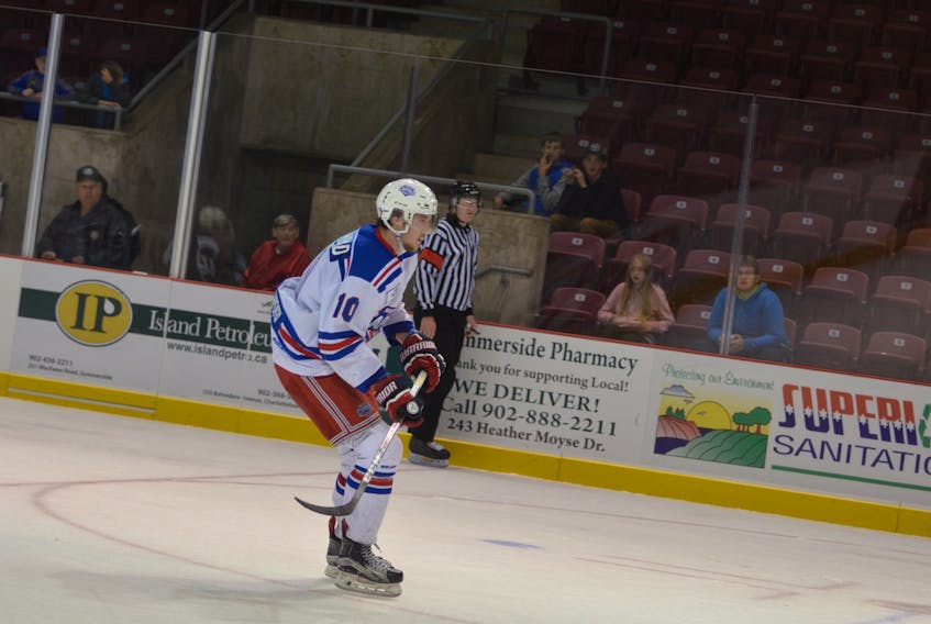 Summerside D. Alex MacDonald Ford Western Capitals forward Kallum Muirhead of Charlottetown recorded five points, including four goals, in the final two games of the MHL (Maritime Junior Hockey League) regular season.