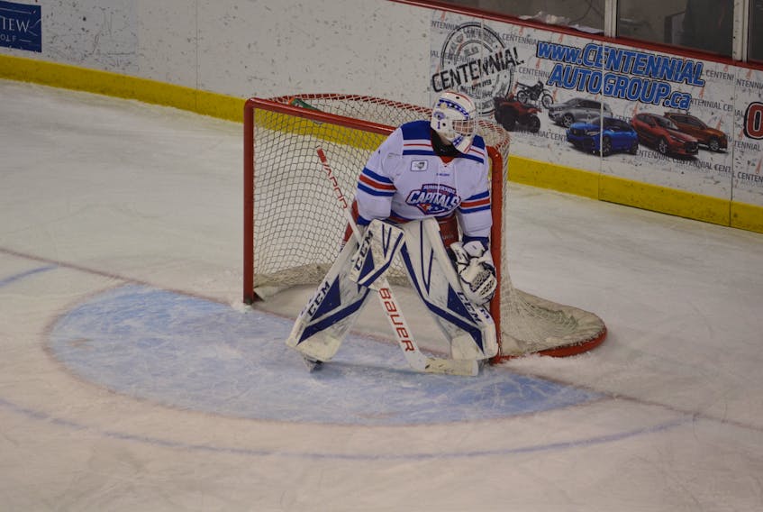 Summerside D. Alex MacDonald Ford Western Capitals goaltender Alex Bishop has committed to the Toronto Varsity Blues for the 2018-19 hockey season.