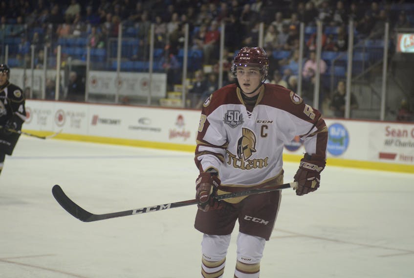 Noah Dobson earned an assist to help the Acadie-Bathurst Titan edge the Charlottetown Islanders 3-2 in overtime at Eastlink Centre on Thursday night. Dobson, a Summerside native, was named captain of the Quebec Major Junior Hockey League team earlier this week.