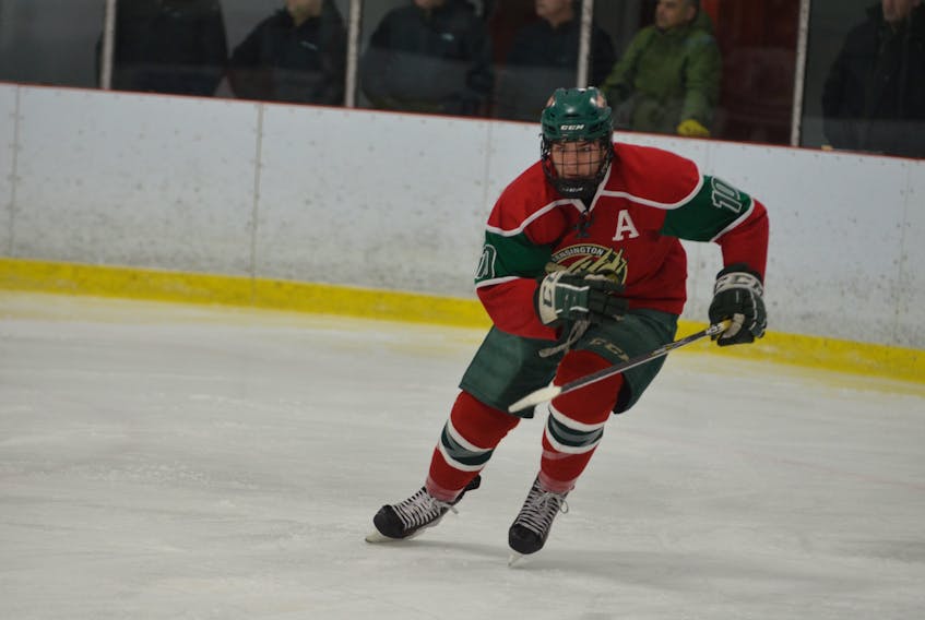 Kensington Monaghan Farms Wild forward and assistant captain Evan Gallant of Abram-Village was named the most valuable player of the P.E.I. major midget hockey championship series on Saturday night. The Wild won the best-of-seven matchup against the Charlottetown Bulk Carriers Pride in five games.