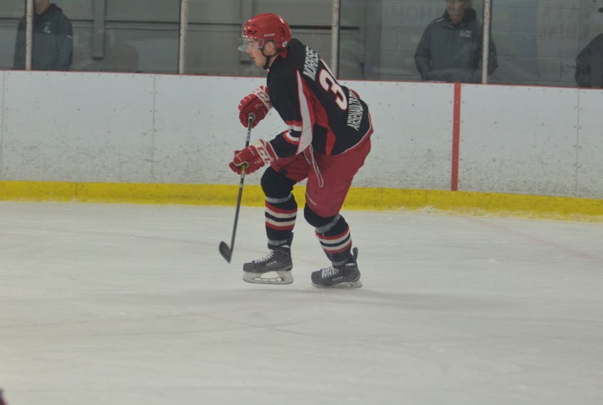 Connor Morrissey scored the winning goal as the Western Red Wings clinched first place in the Island Junior Hockey League on Tuesday night with a 4-2 victory over the Kensington Vipers at the Evangeline Recreation Centre.