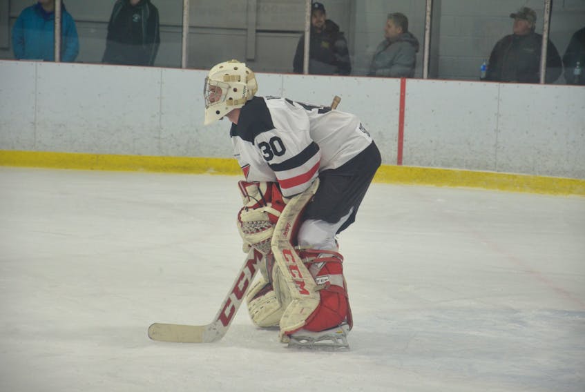 ameron Visser turned in a 36-save performance for the Kensington Vipers on Wednesday night. The Vipers picked up a 5-1 road win over the Sherwood-Parkdale Metros in the Island Junior Hockey League.