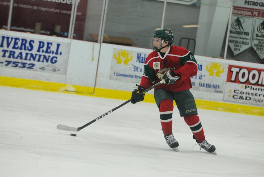 Charlie DesRoches played the 2016-17 season with the Kensington Monaghan Farms Wild of the New Brunswick/P.E.I. Major Midget Hockey League.