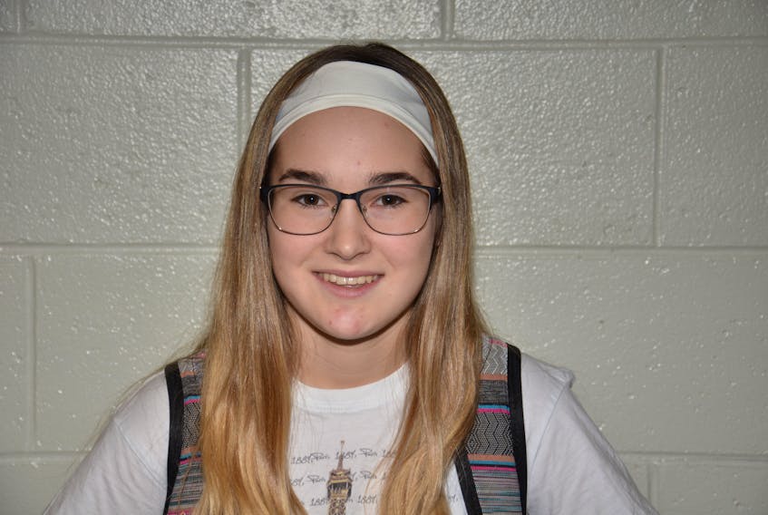 Abby Christopher is the Greco Pizza/Capt. Sub student-athlete of the month at Kensington Intermediate-Senior High School.