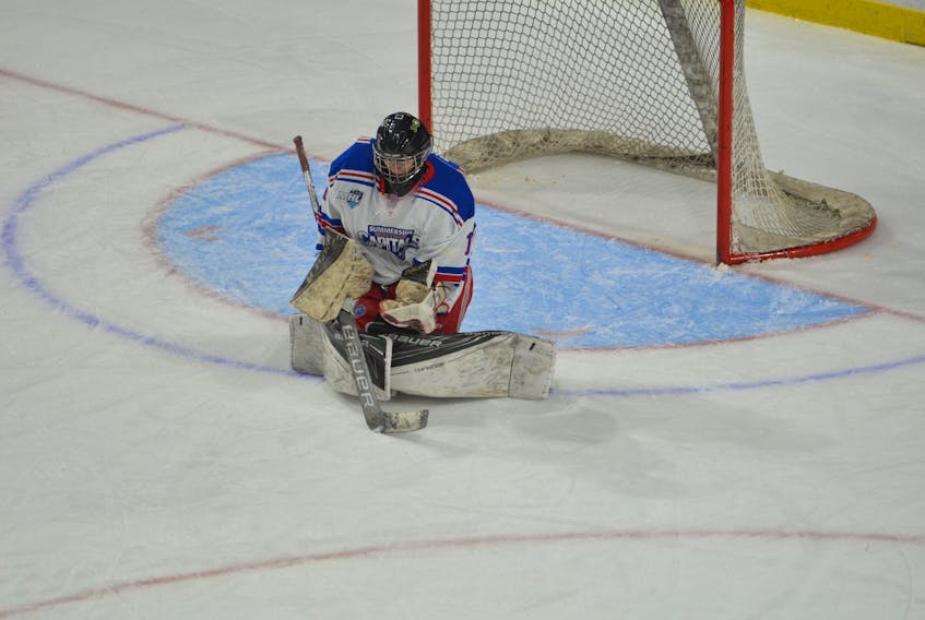 Daniel Thompson recorded his first shutout as a Summerside Western Capital in the MHL (Maritime Junior Hockey League) on Sunday afternoon. Thompson stopped all 38 shots he faced in a 9-0 road win over the Edmundston Blizzard.