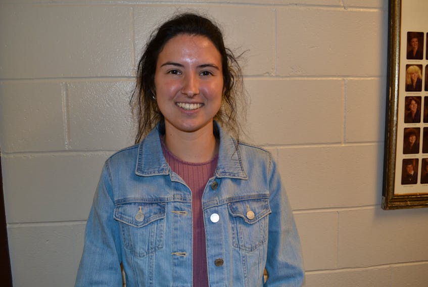 Martina Gallant has been chosen as the Greco Pizza/Capt. Sub student-athlete of the month for Westisle Composite High School.