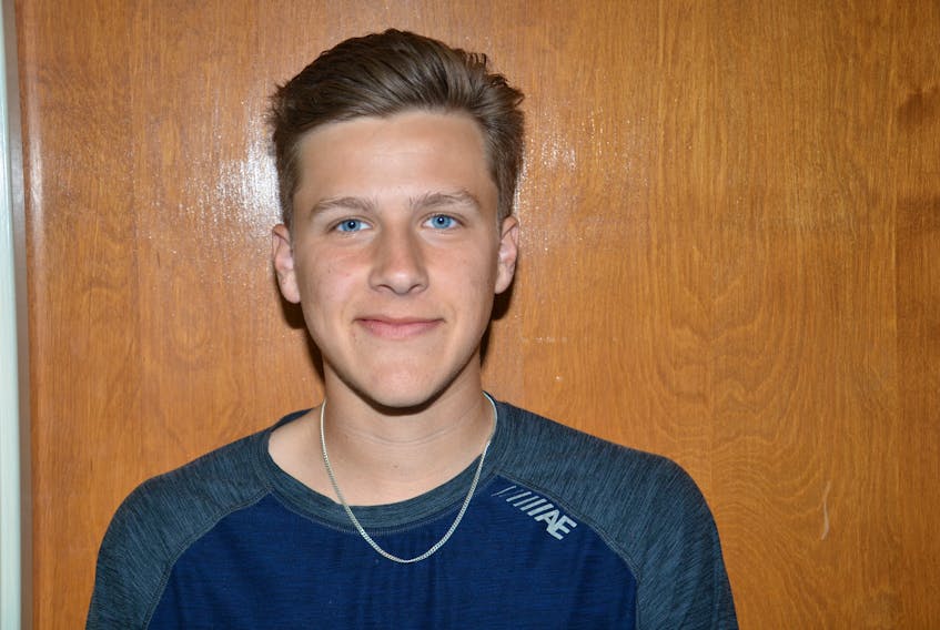 Luc Gallant has been named the Greco Pizza/Capt. Sub student-athlete of the month for May at Evangeline School.