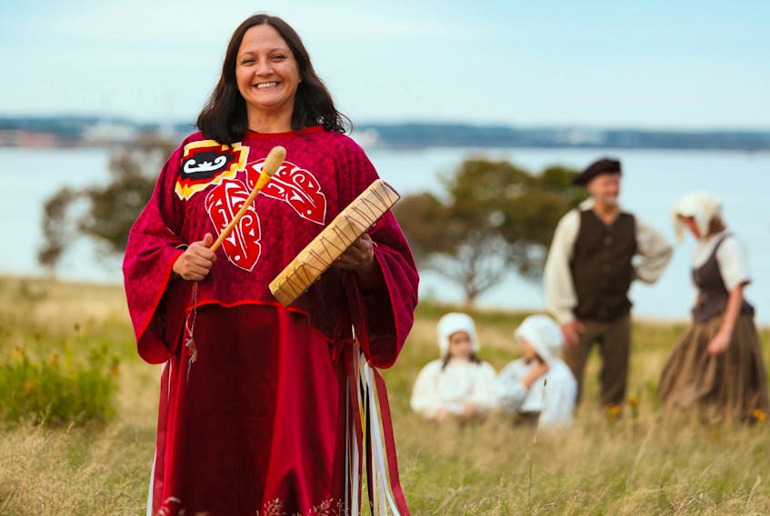 Mi’kmaq heritage communicator at Skmaqn–Port-la-Joye–Fort Amherst National Historic Site at Rocky Point. – Submitted by Parks Canada