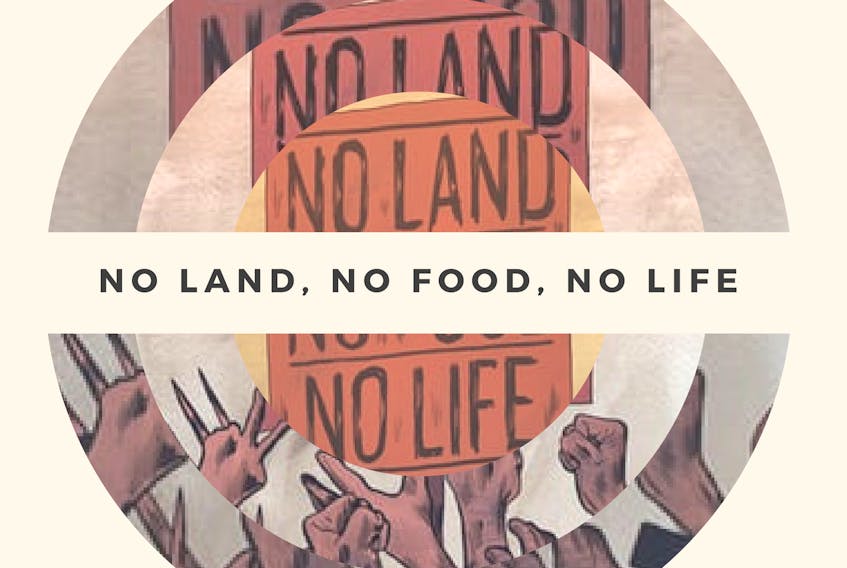 Poster for “No Land No Food No Life” film screening Jan. 14 at UPEI.