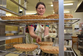 Claudette Arsenault is serious about her meat pies. The baker at La Galette Blanche in Abram-Village was hoping this year to beat her personal record of 2,514 pies made during the holidays. COLIN MACLEAN/JOURNAL PIONEER