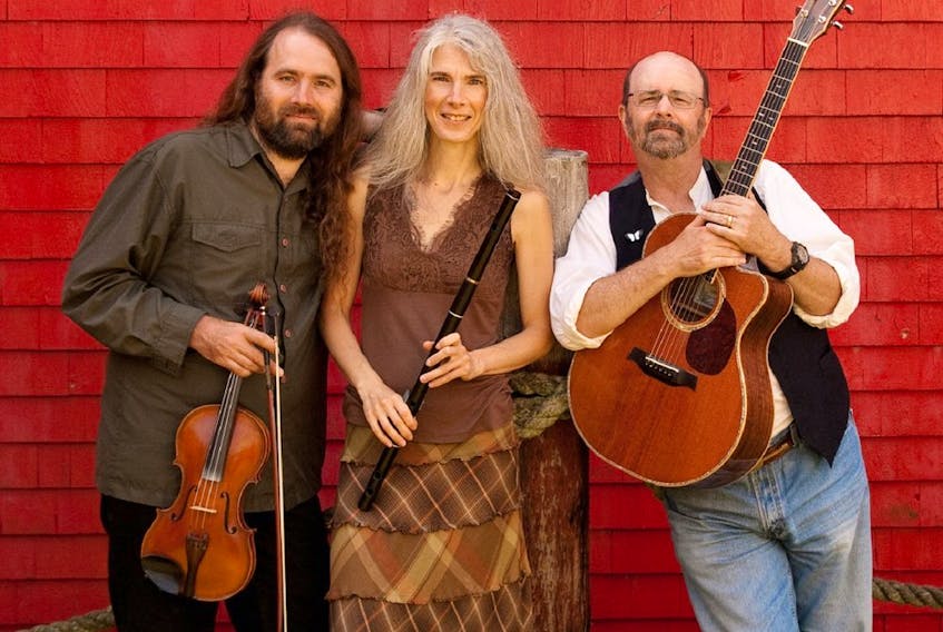 Neo-traditional folk trio Papillio — fiddler Anthony Rissesco, flutist Jennifer Publicover and guitarist Phil Schappert — perform at the Halifax Celtic Festival at the Halifax Forum Multipurpose Centre on Saturday at 2:30 p.m. The event runs all weekend with music, workshops, family activities and cultural displays. - Gordon Lafleur