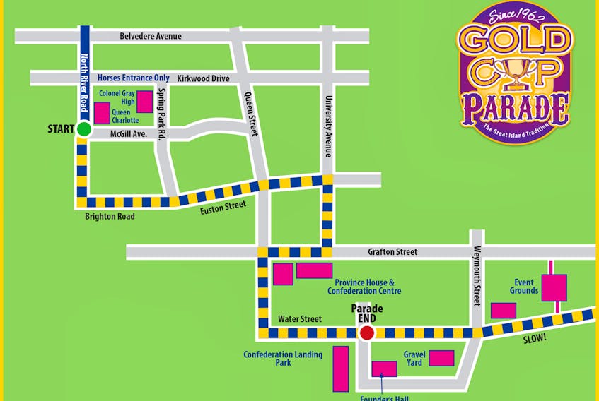 2019 Gold Cup Parade route.
