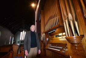 John McIntyre says the organ at St. George’s Anglican Church in Parrsboro is rare because, “it hasn’t been electrified, it hasn’t been changed like so many have.” Before moving to Parrsboro in 2015, McIntyre played the pipe organ part time at Trinity Anglican Church in Aurora, Ont., and before that he was organist and choir director at Saint Andrews Presbyterian in Newmarket Ont.