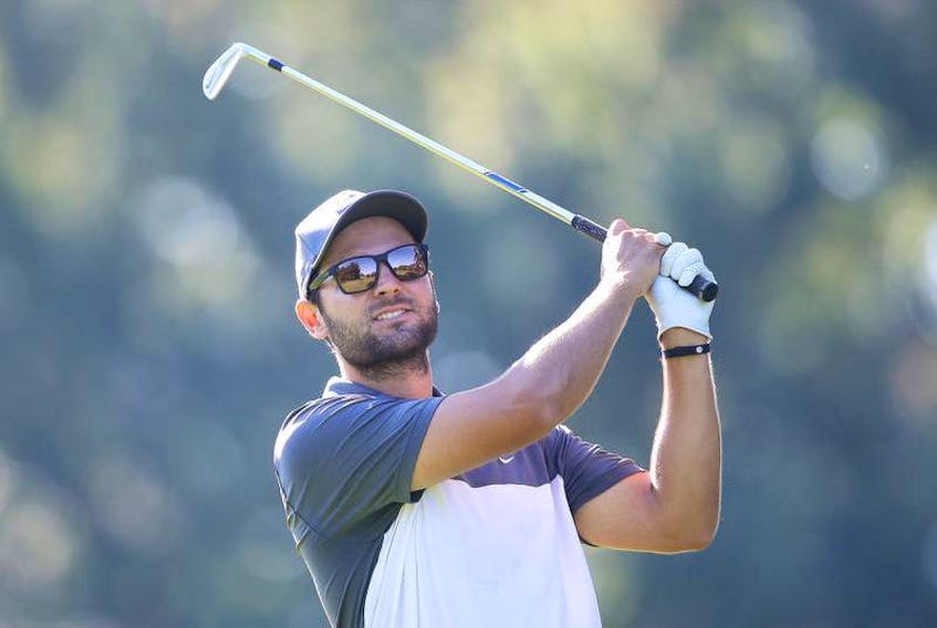 Paul Barjon is tied for seventh at 12 under after two rounds of the FHX Pro-Am at the Oakfield Golf and Country Club on Friday. - Claus Anderson/Mackenzie Tour
