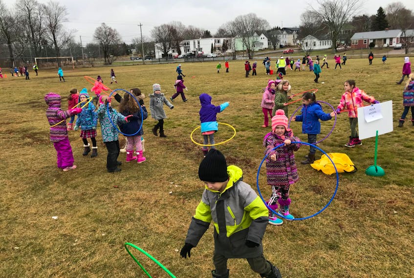 The playground is peaceful at Spring Street Academy in Amherst following the introduction of a new program that creates a play space that is socially, emotionally and physically appealing to students.