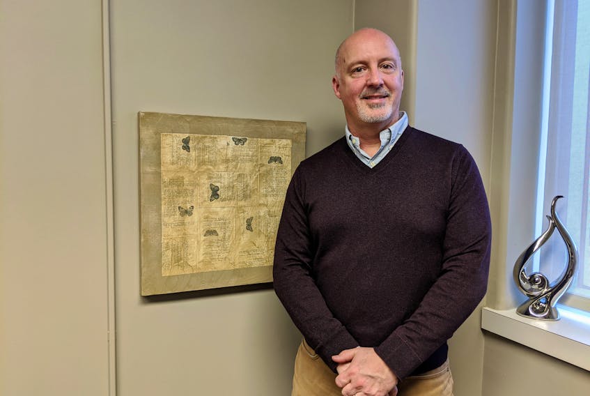 Dr. Phil Tibbo, who heads the province's Early Psychosis Program, is shown at his office at the Abbie J. Lane building in Halifax. Tibbo is conducting a study into how cannabis use affects brain tissue and behaviour. - John McPhee