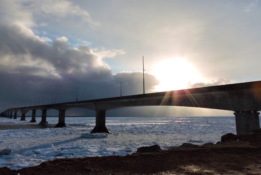 Odarka Farrell watched as convective clouds delivered pockets of wind-driven snow across the Northumberland Strait. There was just enough sun to backlight the magnificent Confederation Bridge that links Prince Edward Island and New Brunswick.