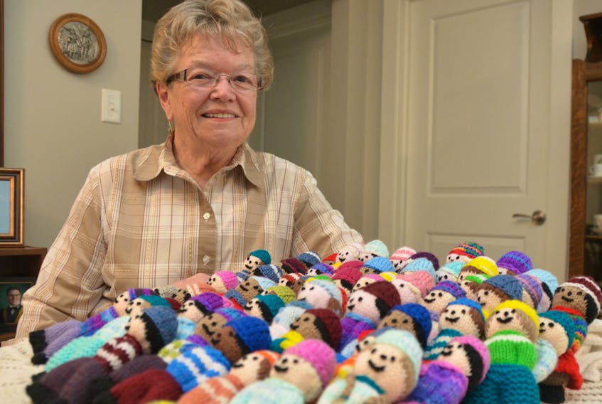 Diane Dixon of Summerside is sending about 60 of her homemade dolls with a group of other Summerside residents going to South Africa to help establish a school.