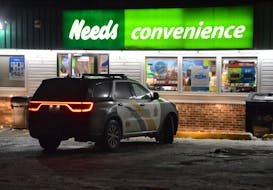 Cape Breton Regional Police responded to a robbery at Needs Convenience at the corner of Mahon and Emerald streets in New Waterford sometime after 11 p.m. on Wednesday. CAPE BRETON POST PHOTO.