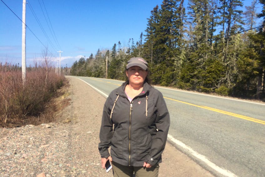 Christine Mills is a resident of Portapique. She woke up overnight Sunday/early Monday morning to the presence of police activity in the area.