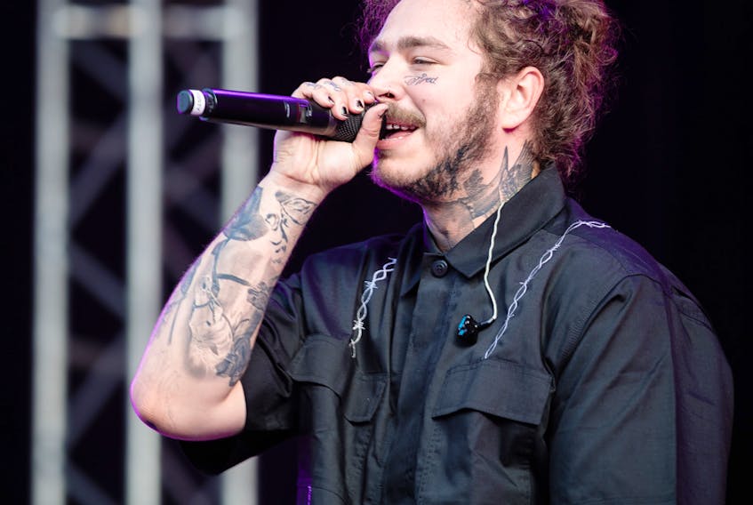 Post Malone on the main stage at Stavernfestivalen in Stavern, Norway, July 14, 2018. -Tore Sætre / Wikimedia