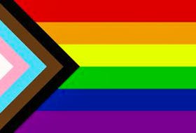 The Truro Pride Progress flag.