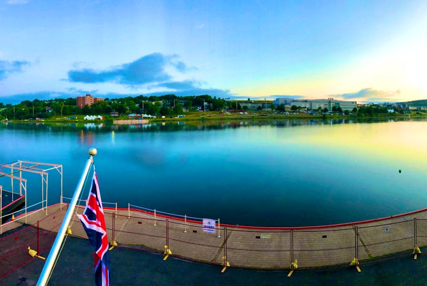 This photo, taken from the Royal St. John's Regatta Twittter account (@StJohnsRegatta), shows the excellent conditions that awaited rowers for the 201st anniversary Royal St. John's Regatta this morning at Quidi Vidi Lake.