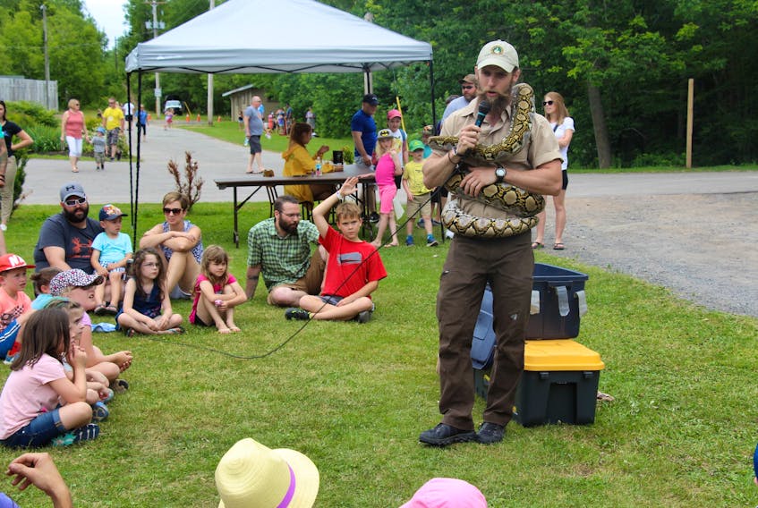 Little Ray's Reptiles made visit to Trenton Park Saturday for the Trenton Fun Fest.