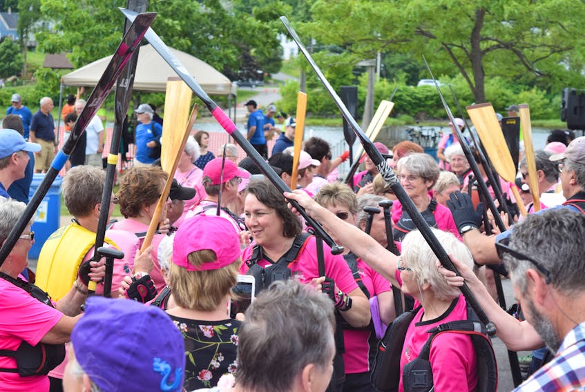 Paddlers gave it their all during the Race on the River – Pictou County Dragon Boat Festival in New Glasgow. The annual event attracted more than 30 teams and raised $98,000 in support of local organizations.