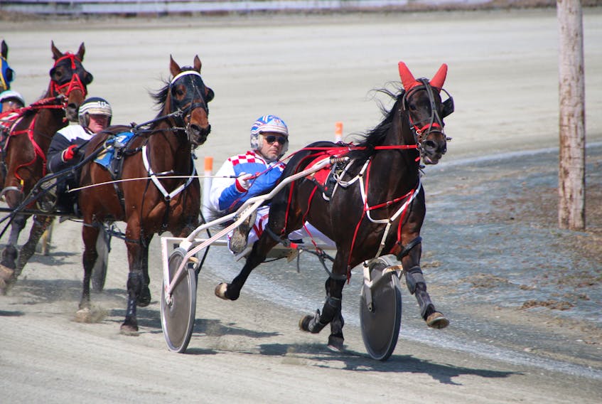 Draft Seelster, with George Rennison driving, followed closely by Dave Carey driving Fluid Motion, led the way to the finish line in the second qualifier of the day at Truro Raceway on April 8.  Plans are for live racing to begin for the season on April 27.