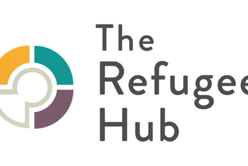 The logo for the University of Ottawa-based The Refugee Hub.