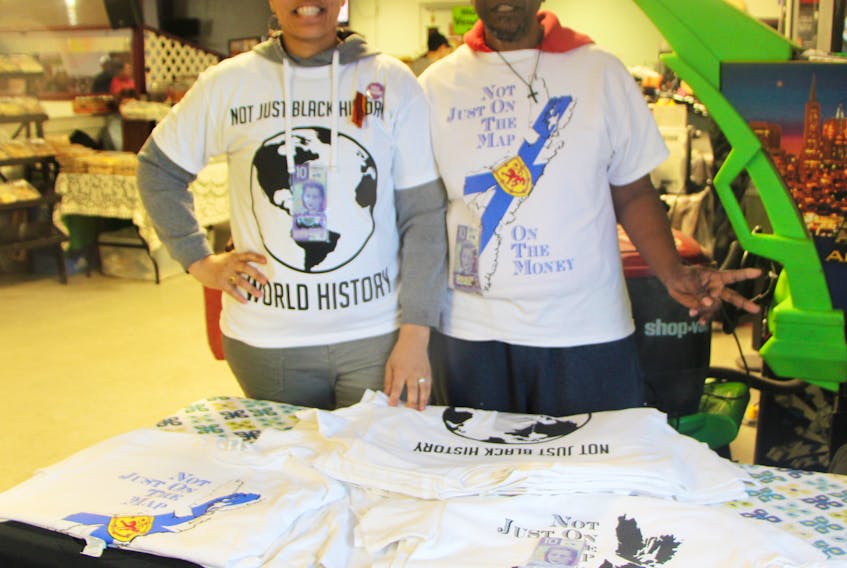 Syna and Cedric Smiley of Revolutionary Apparel had a table set-up for an Antigonish Winter Market session last month. To learn more about the business and how to purchase a T-shirt, visit its Facebook page.