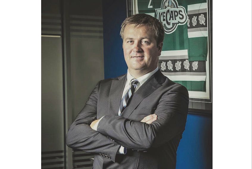 Newfoundlander Rob Mullowney began his career in pro hockey in the American Hockey League with the hometown St. John’s IceCaps. Today, Mullowney is the director of corporate sales with the NHL’s Ottawa Senators in addition to being the chief executive officer of the Senators’ AHL farm team. — File photo/Submitted