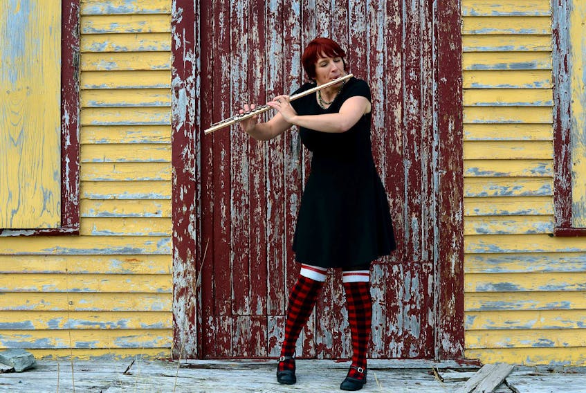 St. John’s touring artist Rozalind MacPhail returns to the Townhouse Brewpub and Eatery, April 13, with her show Flute Loops and Film. Paddy Barry