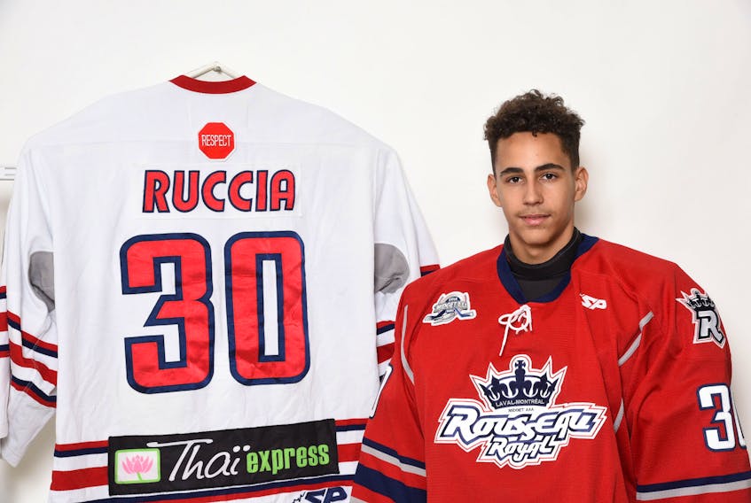 The Cape Breton Eagles drafted goaltender Nicolas Ruccia with the No. 17 overall pick at the 2020 QMJHL Entry Draft on Friday.