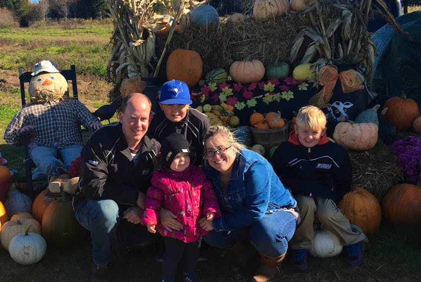 Tory Rushton has announced he will be seeking the nomination for the Progressive Conservative Party in Cumberland South. The Oxford fire chief is shown with his wife, Tracy, and three children Bayley, Cooper and Briar.