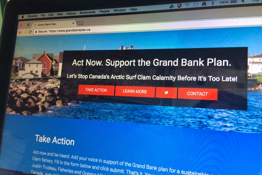 The Town of Grand Bank has launched an online campaign to promote its Arctic surf clam plan.